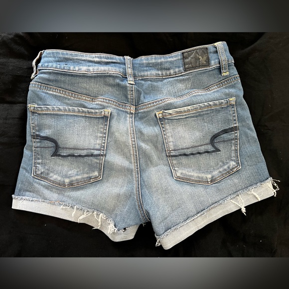 American Eagle High Rise Shortie Jean Shorts - Picture 2 of 3